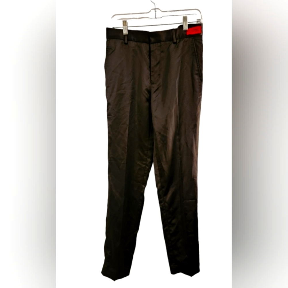 Mazari slim fit black dress pants men 32/32